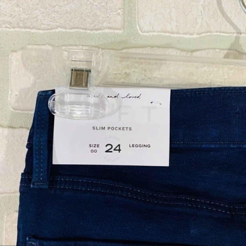 Loft NWT Cozy High Rise Denim Leggings in … - Picture 8 of 12